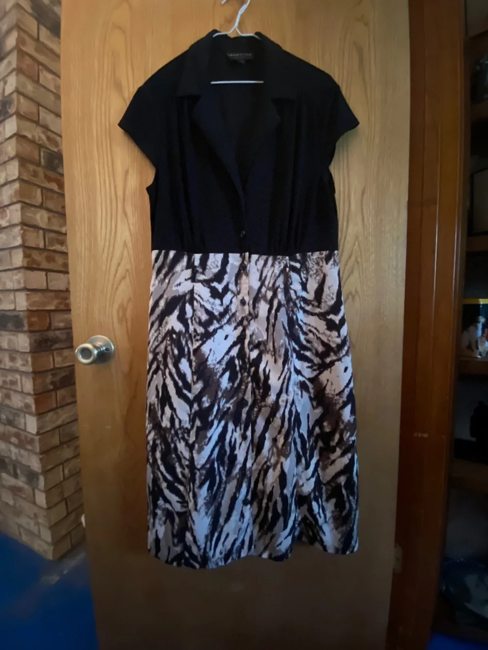 Zebra strip overdress